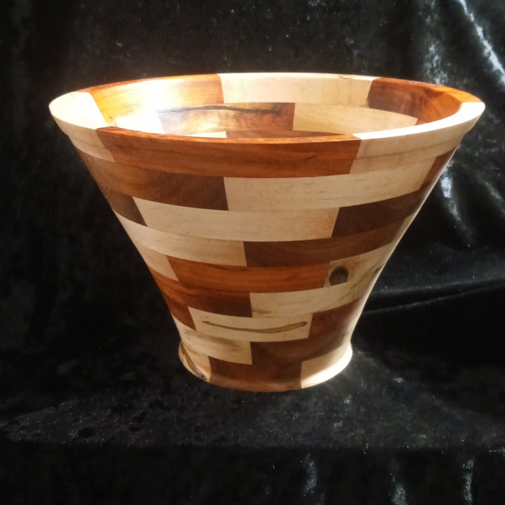 Hand crafted by KC WOODCRAFTING a centerpiece bowl .this bowl was hand turned.